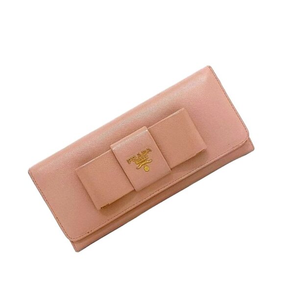 Prada Handbags - Prada Bifold Long Wallet Pink Fiocco 1 M1132 Wallet